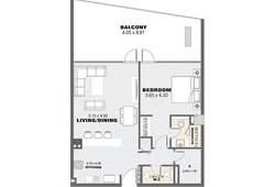 1 bedroom apartment